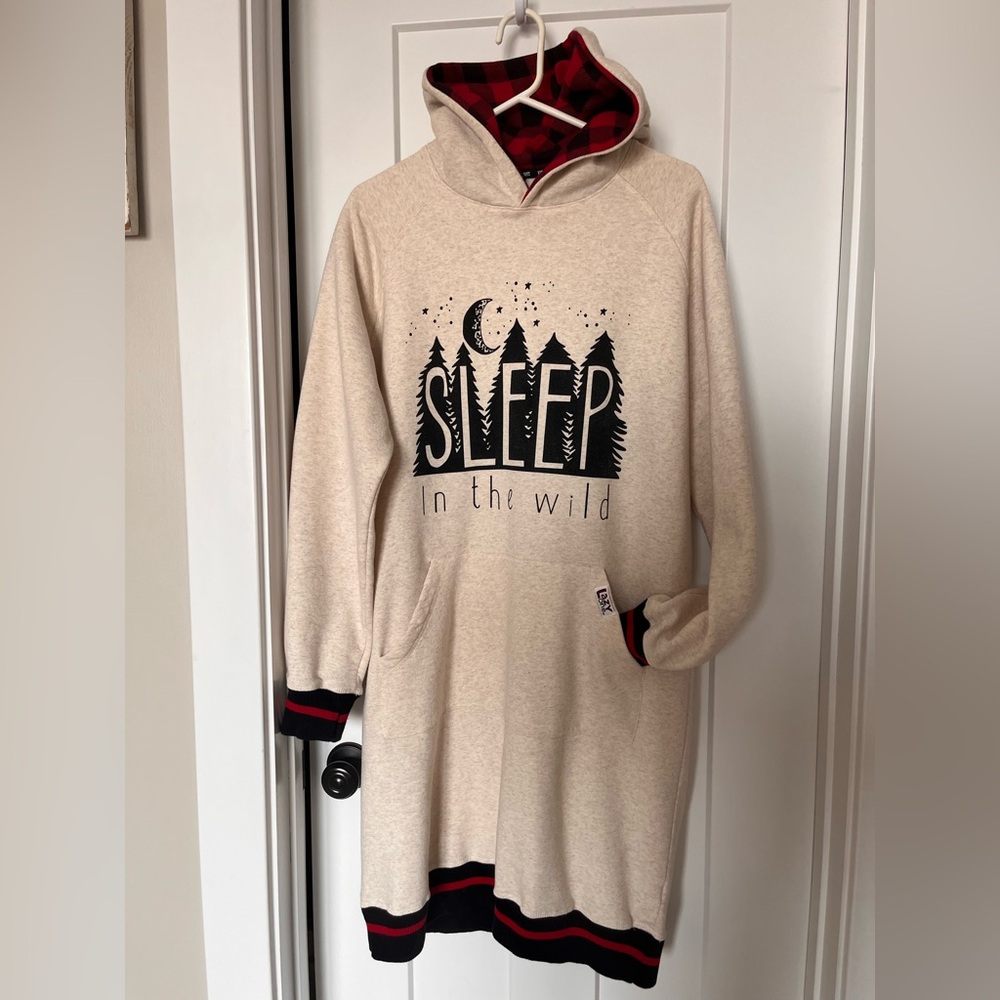Lazy One Cream Hooded Pajama Sweater